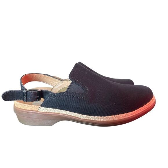 Revitalign WIDE WIDTH Ventura Black Canvas Clog Women’s Size 11D - Picture 4 of 10